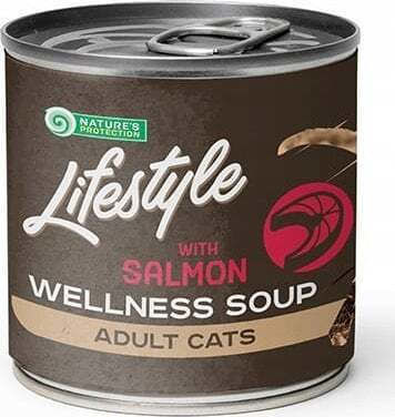 Nature's Protection Nassfutter für Erwachsene Katzen mit Lachs 140gr