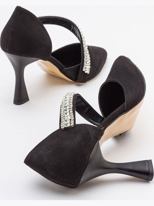Leather Black Heels