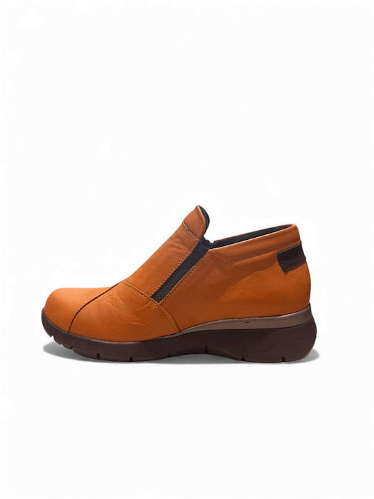 Анатомични Дамски Slip-On Кожени Тютюневи