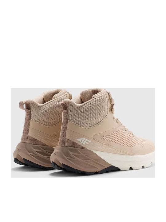 4F Women's Hiking Boots Waterproof Beige