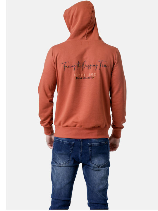 Sweatshirt mit Kapuze Terracotta