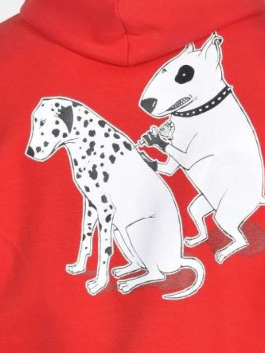 Sweatshirt mit Kapuze Red