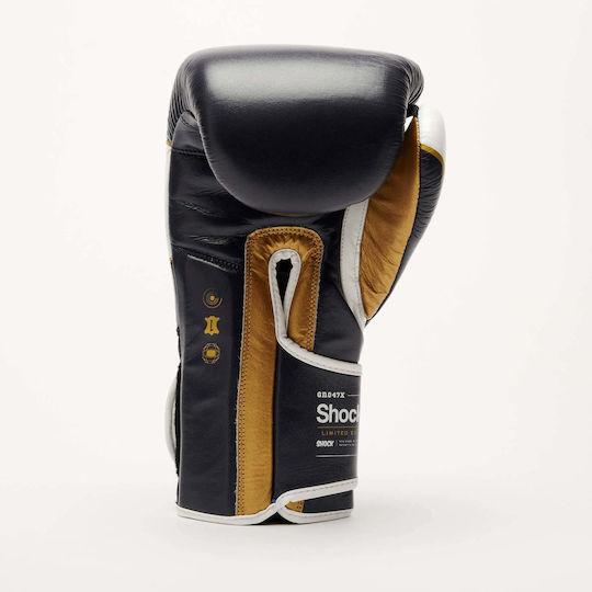 Leone 1947 Boxhandschuhe Leder für Kampf Blau