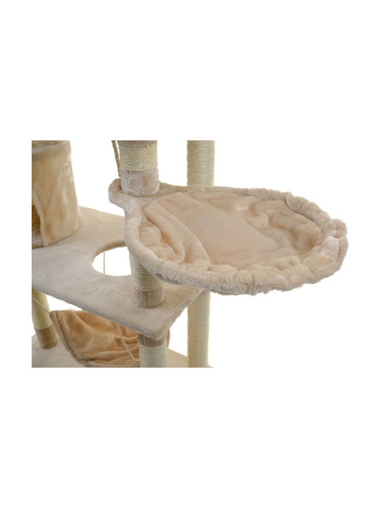 Funfit Scratching Post Cat Trees Beige 5 levels Height 140cm