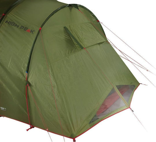 High Peak Vis á Vis Goose Camping Tent Tunnel Green with Double Cloth 4 Seasons for 4 People 440x240x200cm