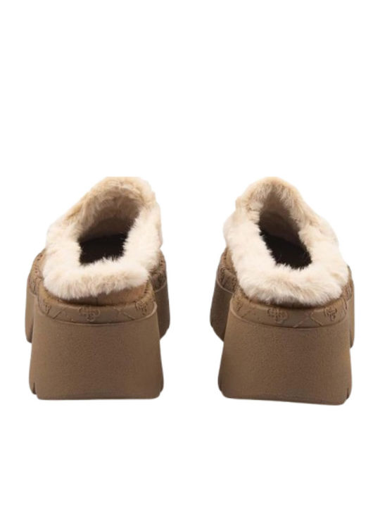 Winter Women's Slippers Beige
