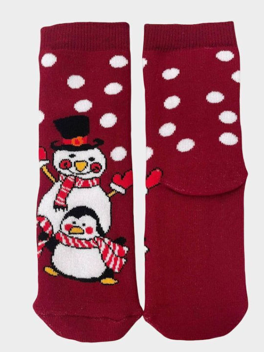 Ipatios Damen Weihnachtssocken Bordeaux 1Pack Ipatios Damen Weihnachtssocken Bordeaux 1Pack