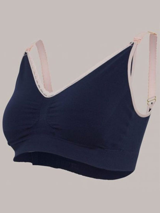 Carriwell Maternity & Nursing Bra with Clips Navy Blue
