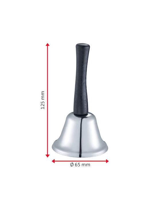 Westmark Metal Hand Bell Wooden Handle Loud Sound Jingle 63252260