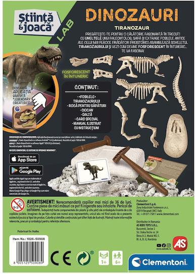 Clementoni T-rex Joc Educațional Excavare de dinozauri Știință și joc