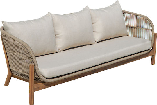 Living Room Set with Pillows 4 Pieces Natural 405-000002 Living Room Set with Pillows 4 Pieces Natural 405-000002