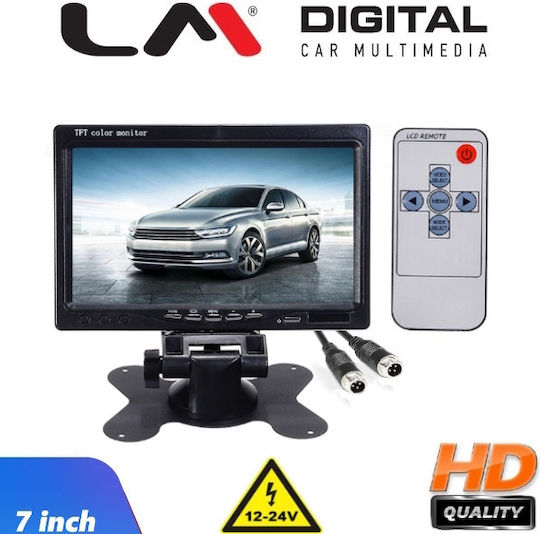 LM Digital 7-inch Rearview Camera Screen for Car Dashboard
