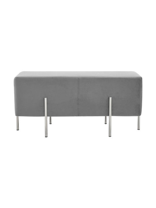Stool For Living Room Upholstered with Velvet Lyrendal Gkri