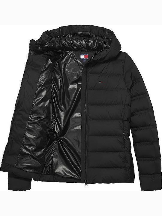 Scurtă Jachetă de femei Puffer Waterproof Black
