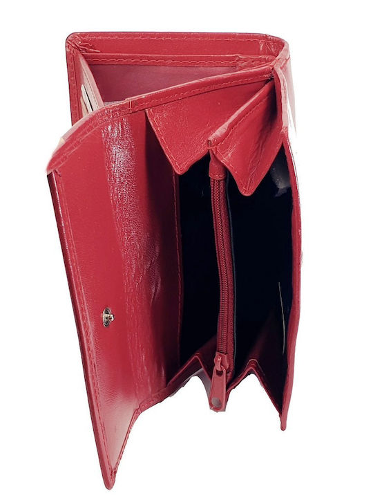 Large Leather Women's Wallet Travel with RFID Red