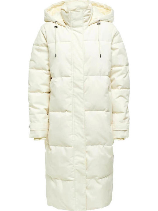 Lang Damen Puffer Jacke für Winter Graphite