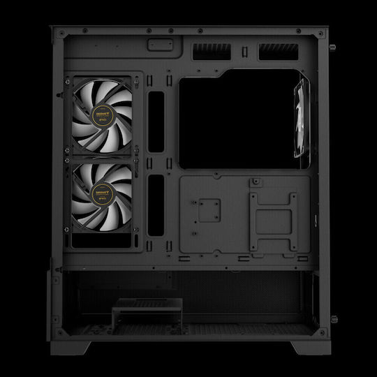 Gamdias AURA GC12 ARGB Gaming Midi Tower Computer Case with Side Window Black