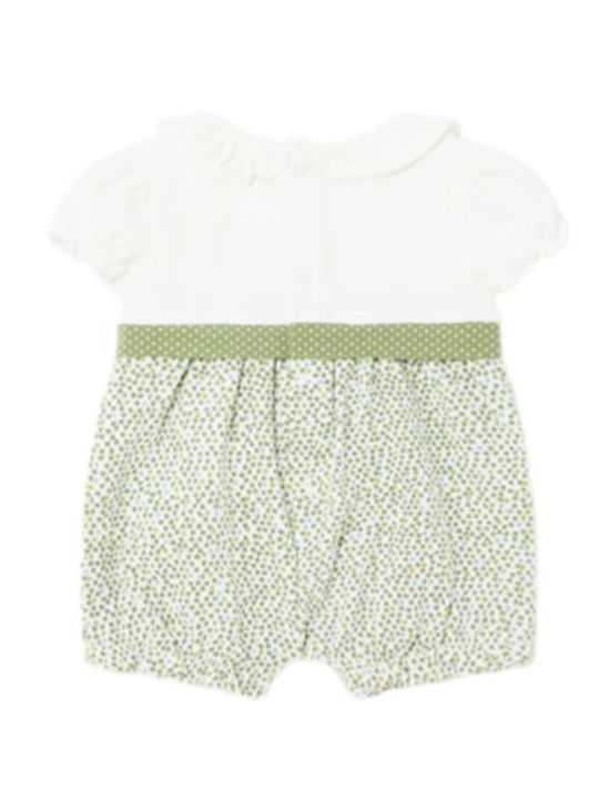 Mayoral Baby Bodysuit Set Short-Sleeved Green 2pcs