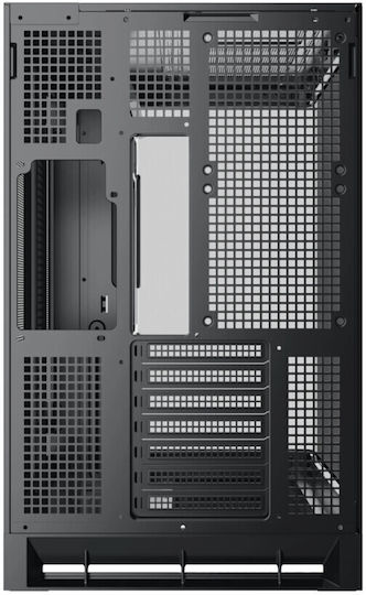 Xigmatek Pano II Air Геймърско бюро Midi Tower Компютърна кутия със страничен прозорец и ARGB осветление Черен