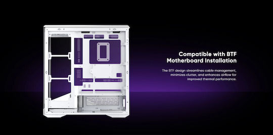 1STPLAYER GM7 Gaming Midi Tower Κουτί Υπολογιστή με Πλαϊνό Παράθυρο Μαύρο