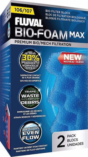 Fluval FL 107 Bio Foam Max Burete pentru Filtrarea Acvariului 1buc