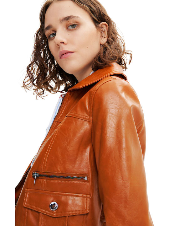 Dallas Damen Bikerjacke Braun