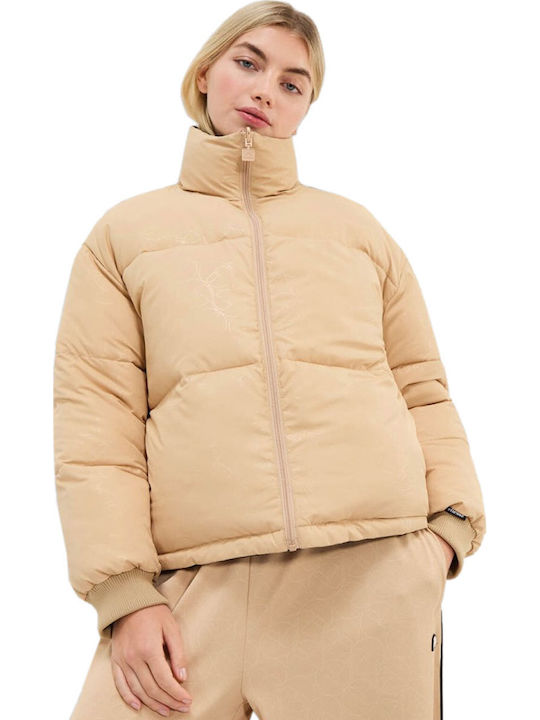 Sartoria Pegasi Κοντό Γυναικείο Puffer Μπουφάν για Χειμώνα Μαύρο