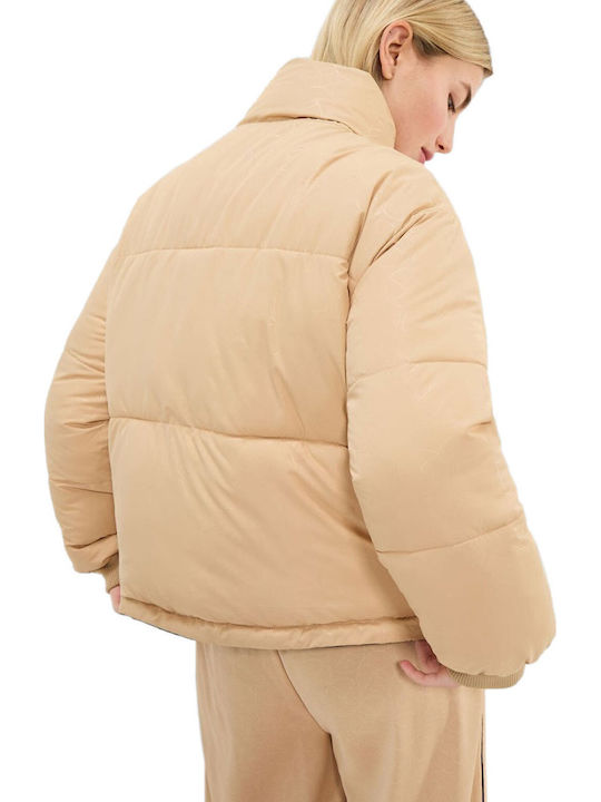 Sartoria Pegasi Κοντό Γυναικείο Puffer Μπουφάν για Χειμώνα Μαύρο