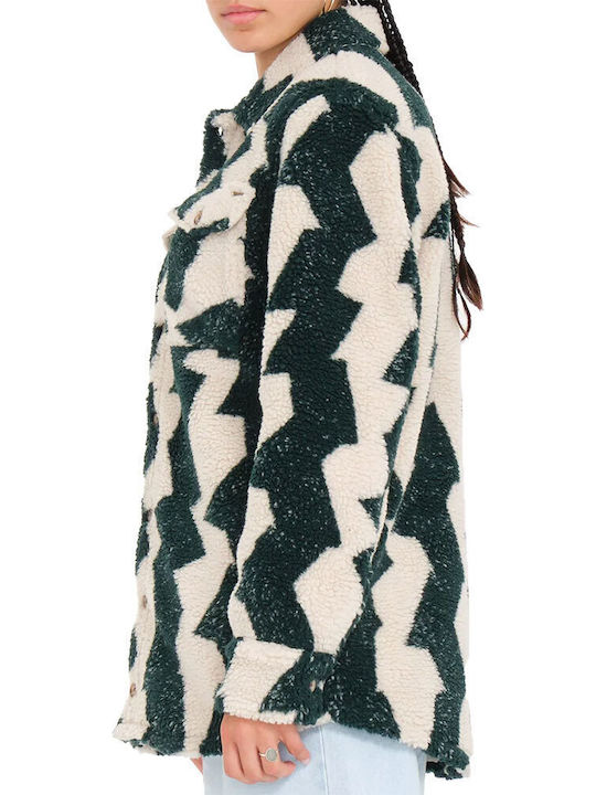 Silent Sherpa Jacket Scurtă Jachetă de femei Puffer