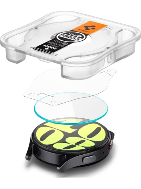 Spigen Glas.tR EZ Fit Tempered Glass for the Galaxy Watch7 44mm 2pcs AGL08493