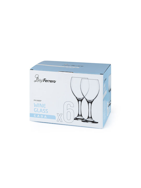 Luigi Ferrero Set Gläser Cocktail/Trinken aus Glas 340ml 6Stück