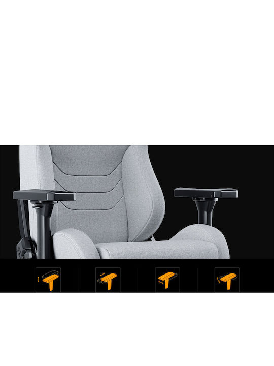 Anda Seat Kaiser 2 Frontier XL Καρέκλα Gaming Δερματίνης με Ρυθμιζόμενα Μπράτσα Γκρι