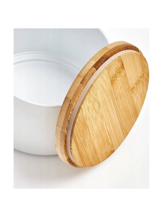 Zeller Βάζο Γενικής Χρήσης με Καπάκι Ξύλινο 13x13x10cm