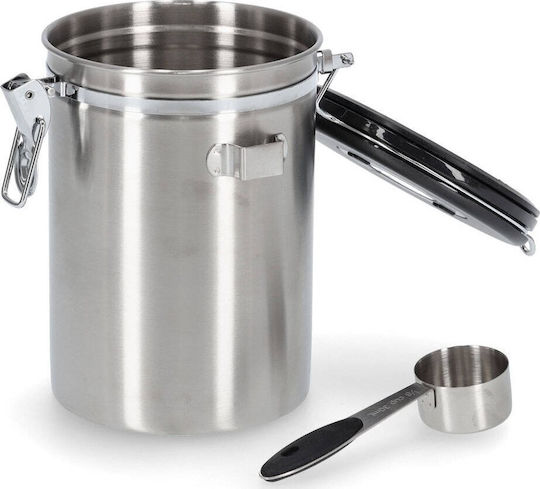Zeller Zeller Lebensmittelgläser & Behälter Vase für Kaffee mit luftdichtem Deckel Metallisch Braun 1700ml