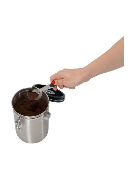 Zeller Vase for Coffee with Airtight Lid Metallic Brown 1700ml 1 Pieces