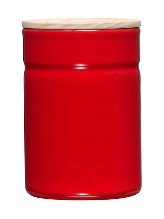 Riess Vase General Use with Lid Wooden 500ml