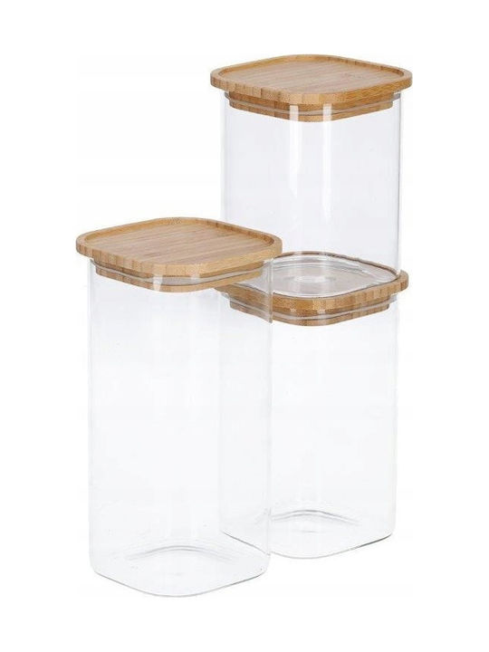 Zeller Vase General Use with Lid Glass Transparent 1400ml