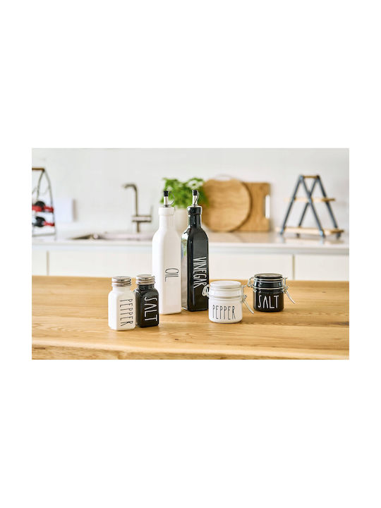Zeller General Use Glass Jar with Airtight Lid Black 100ml 1 Piece
