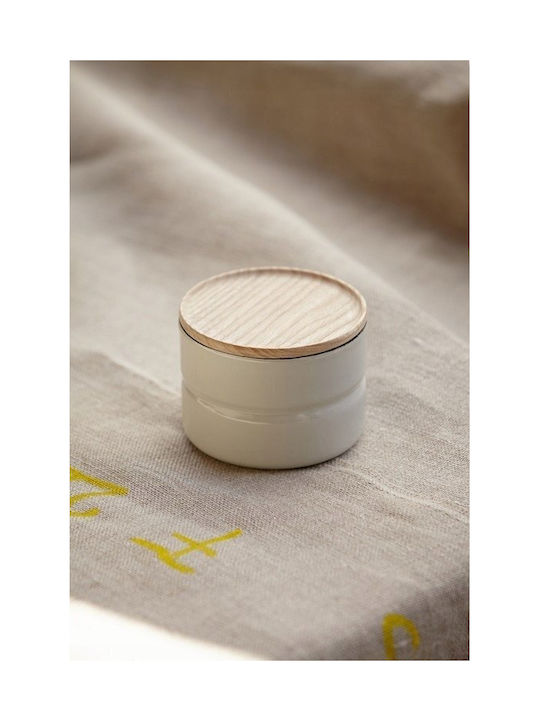 Riess Vase General Use with Lid Ceramic White 1300ml