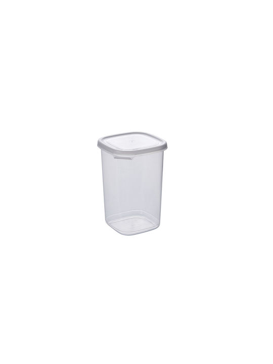 UnicUtil Set 18 Bucăți Vaze Utilizare Generală cu Capac Plastic Alb 550ml 18 Bucăți
