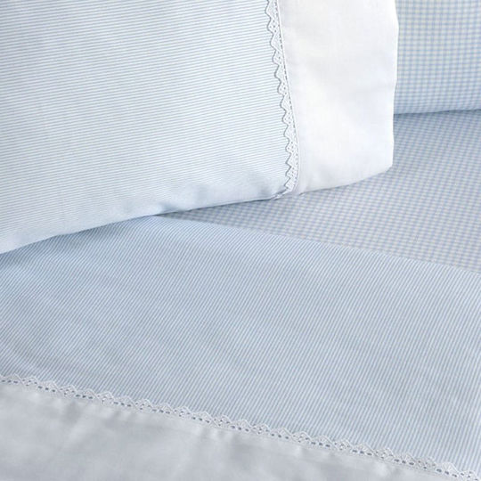 Down Town Home Cotton Baby Quilt 508 95x145cm Stripe - Carreau