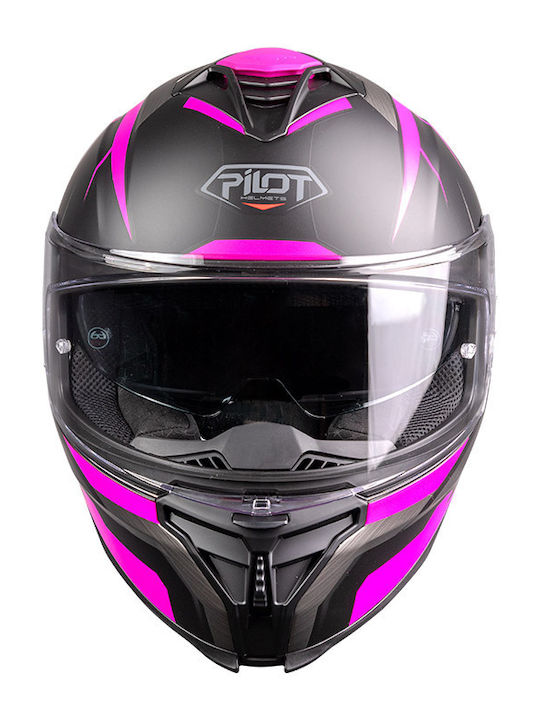 Pilot Corsair SV FF Sport Black Matt Motorcycle Helmet Full Face ECE 22.06 1550gr with Pinlock and Sunvisor