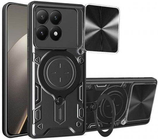 Techsuit Camguard Umschlag Rückseite Silikon Schwarz (Xiaomi 15T Pro)