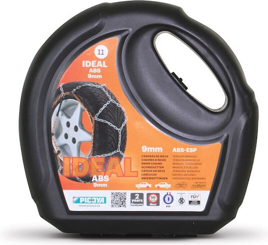 Picoya Ideal 9 No40 Αντιολισθητικές Αλυσίδες Πάχους 9mm Επιβατικού Αυτοκινήτου 2τμχ