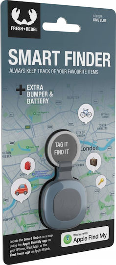 Fresh 'n Rebel Smart Finder Compatibil Cu Apple Find My Albastru Dive