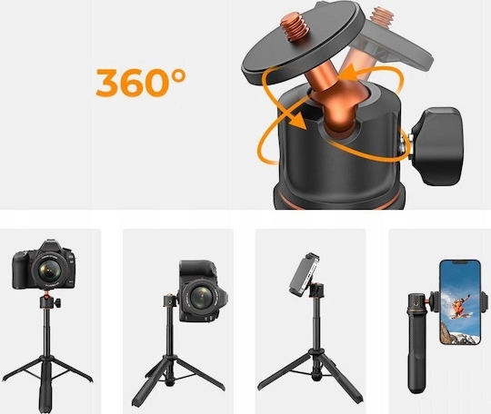 Selfie Stick Kf Stick Selfie Stick Tripod 60cm 4in1 Phone Smartphone 1/4 Gopro + Remote Controller/kf09.135