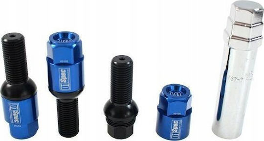 D1spec Wheel Bolts D1spec Heptagon 2in1 Steel 12x1.5 Blue