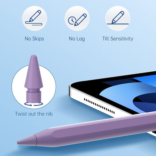Techsuit Ac10sh Digitală Stilou Tactil cu Palm Rejection pentru iPad de culoare Albastru