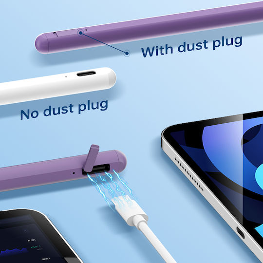 Techsuit Ac10sh Стилус Пен с Palm Rejection за iPad в Розов цвят
