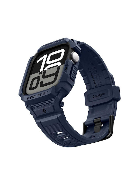 Spigen Rugged Armor Pro 2 Θήκη Σιλικόνης Navy για Apple Watch 42mm